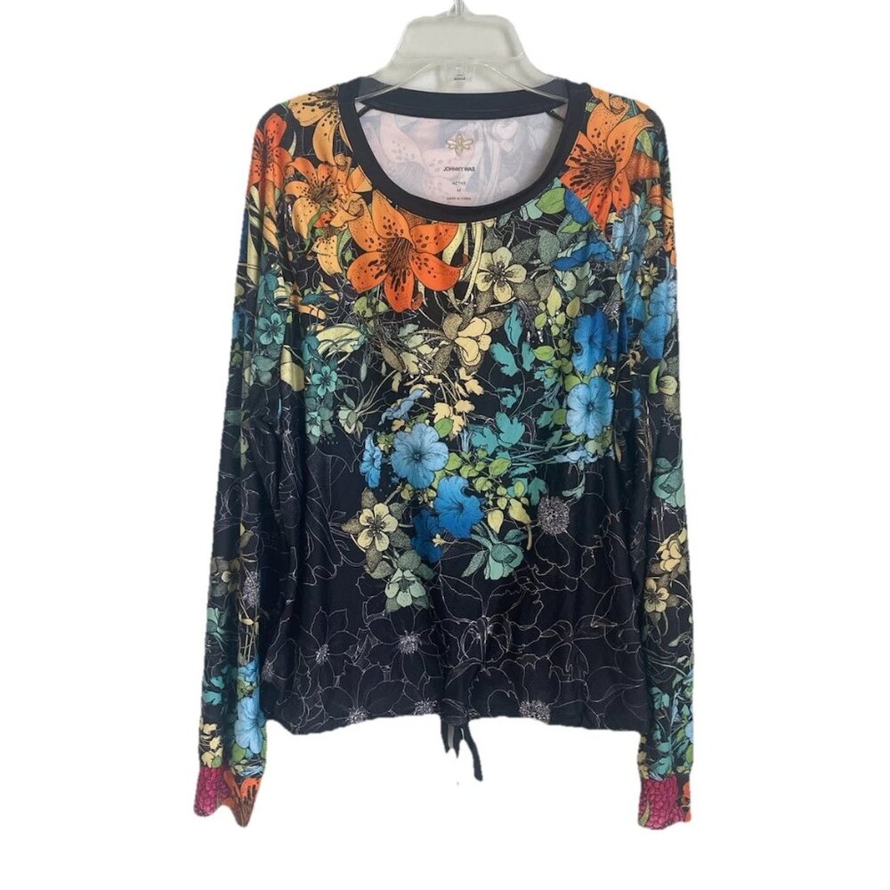 Johnny Was Active Multicolor Nero Sequence Top Lo… - image 1